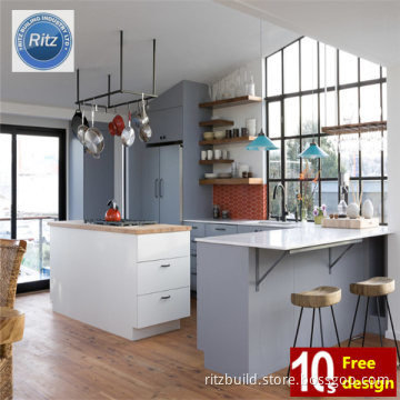 2014 Home Furniture PVC Membrane MDF Board Kitchen Cabinet Design PVC Kitchen Cabinet